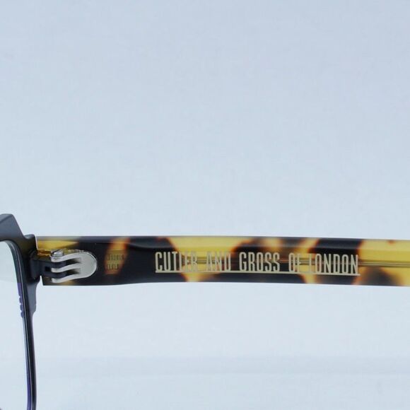 NEW CUTLER AND GROSS CGOP1364 003 MATTE BLACK EYEGLASSES - Picture 4 of 8